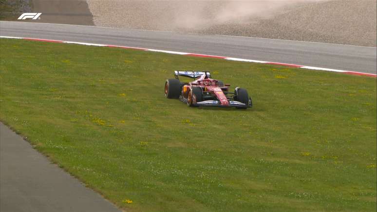Charles Leclerc escapa durante treino livre na Áustria 