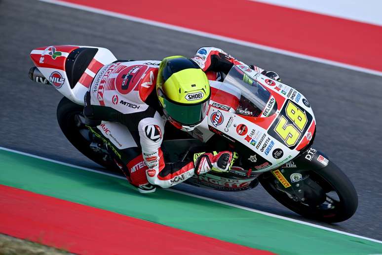 Luca Lunetta lidera o treino classificatório da Moto3 no GP dos Países Baixos em Assen.