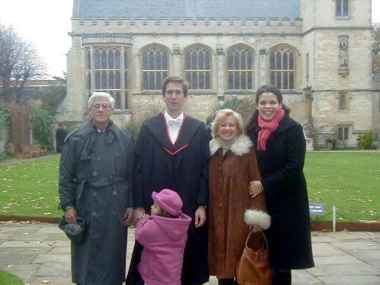 Santiago Schnell on the day of the degree as a doctorate in mathematics at the University of Oxford in 2003 Santiago Schnell on the day of the degree as a doctorate in mathematics at the University of Oxford in 2003