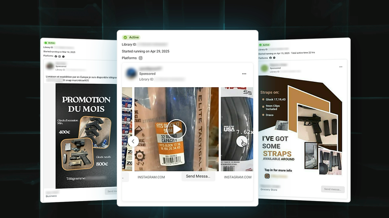 An&uacute;ncios de venda de armas seguem constando como ativos no banco de dados da Meta, segundo investiga&ccedil;&atilde;o da BBC