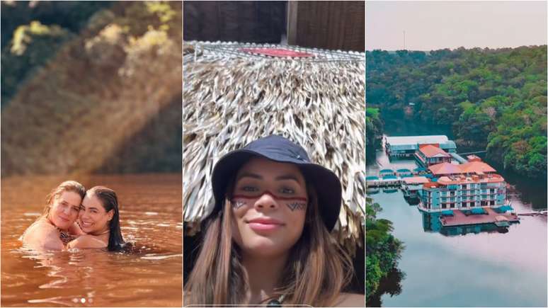 Tati Machado e Lexa curtem dias de folga no Uiara Amazon Resort