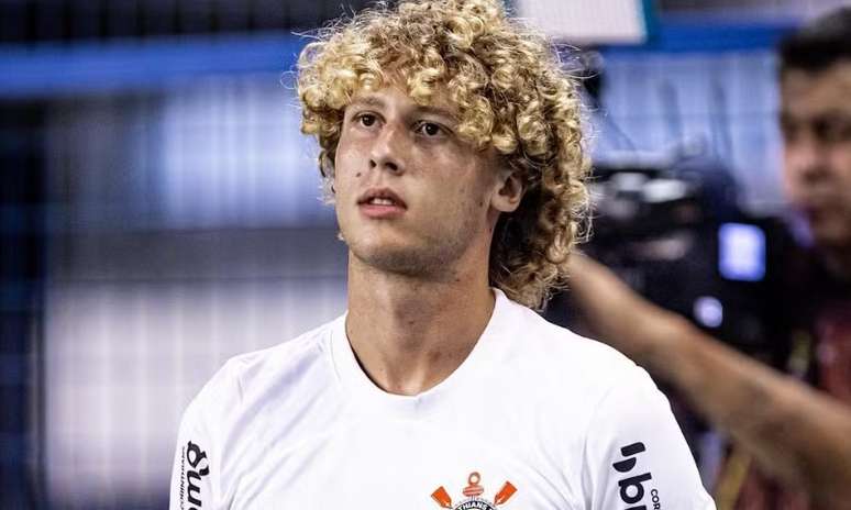 Franco Delgado atuando com a camisa do Corinthians &ndash;