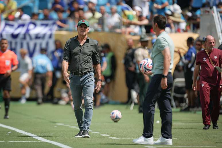 Renato Gaúcho em vitória do Fluminense sobre a Inter de Milão
