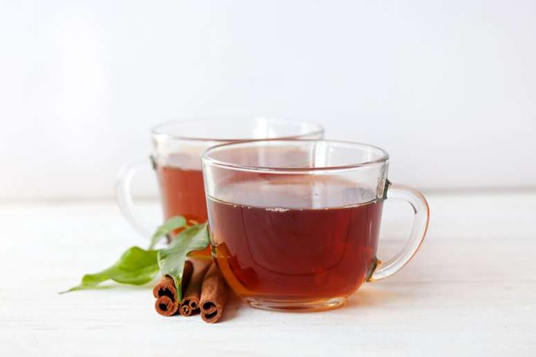 Ch&aacute; verde com canela 