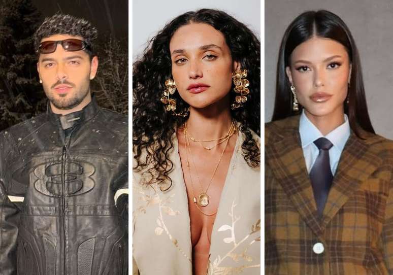 Pedro Sampaio, Débora Nascimento e Vitória Strada