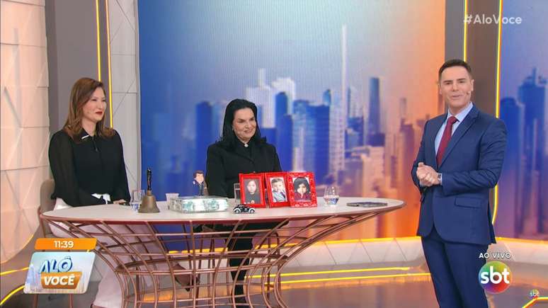 Da esquerda para direita: Raquel, Eliana e Bacci no 'Al&ocirc; Voc&ecirc;'