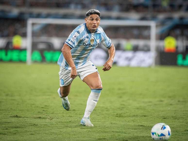  Maximiliano Salas (Racing Club) durante jogo contra o Botafogo, no dia 20.02.2025 