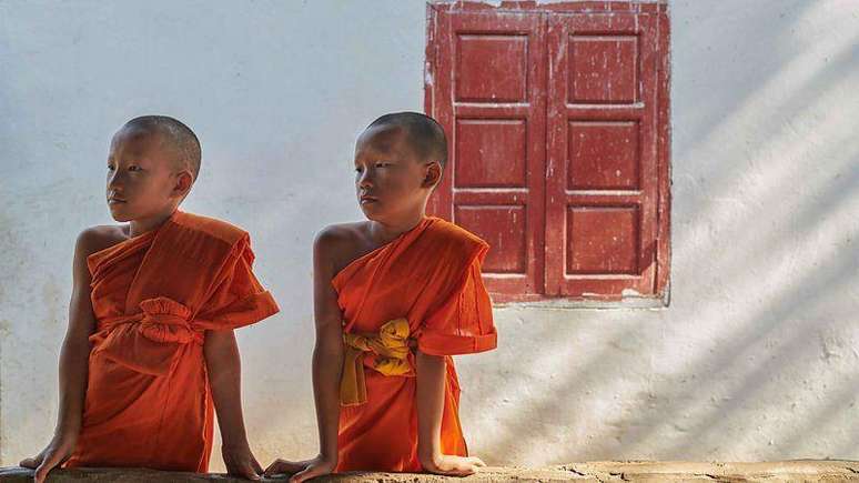 A maioria dos meninos do Laos passa algum tempo no monast&eacute;rio, para receber educa&ccedil;&atilde;o gratuita e ajudar a elevar o carma dos pais
