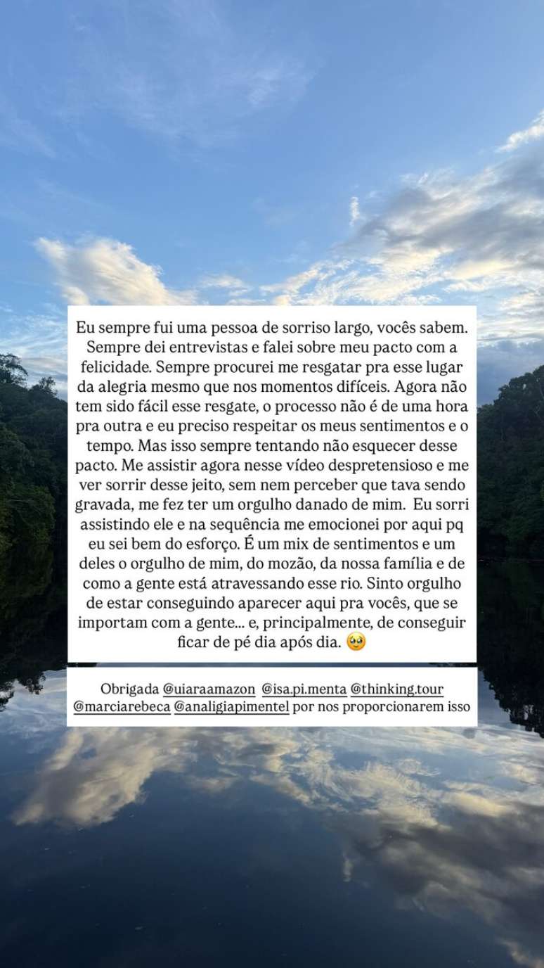 A apresentadora Tati Machado fala sobre a dificuldade de voltar a sorrir depois de perder o filho.
