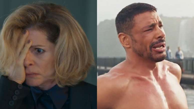 Odete (Debora Bloch) e César (Cauã Reymond) de Vale Tudo