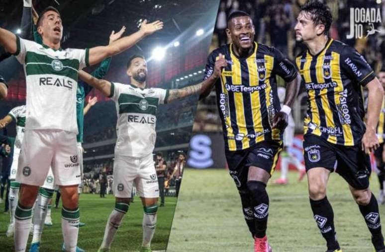 Fotos: JP Pacheco/Coritiba e Anderson Mendes/Volta Redonda - Legenda: Coritiba e Volta Redonda se enfrentam em objetivos distintos na Série B