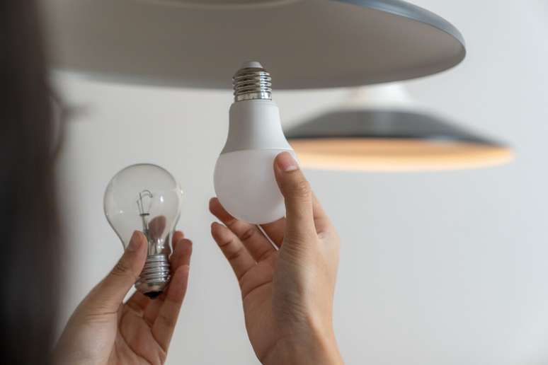 As lâmpadas de LED consomem menos energia elétrica 