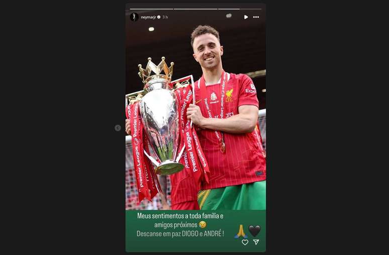 A mensagem de Neymar nas redes sociais &ndash;