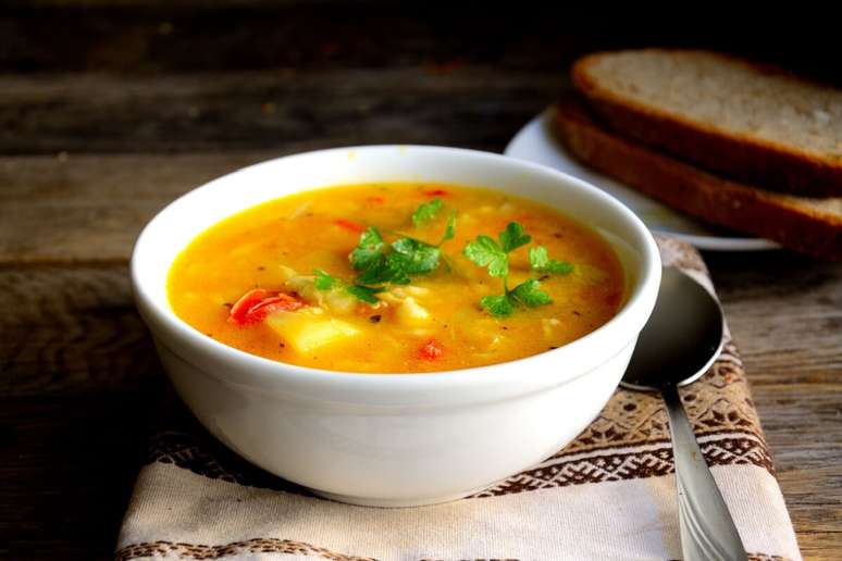 Sopa cremosa de legumes 
