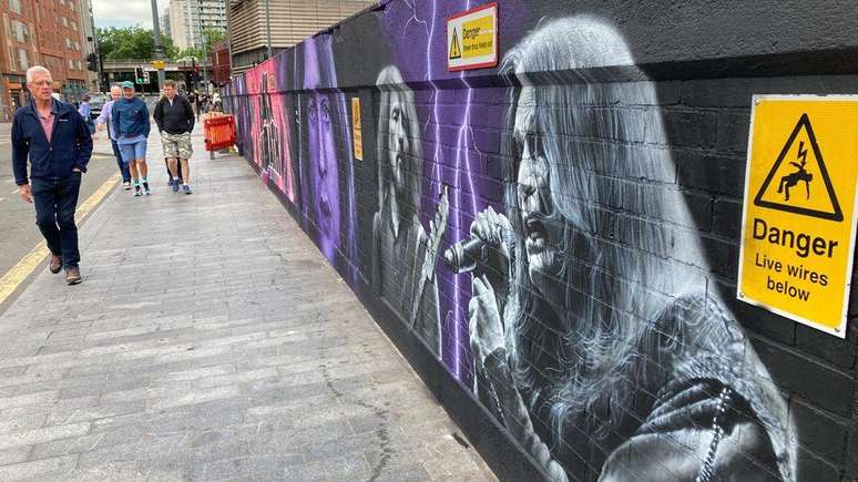 Murais do Black Sabbath foram pintados em Birmingham na prepara&ccedil;&atilde;o para o show