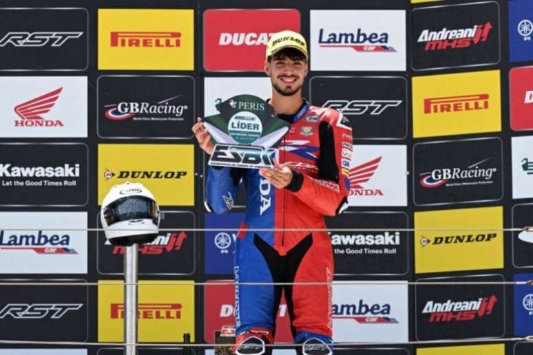Borja Gómez era o atual líder do campeonato espanhol de Superbike