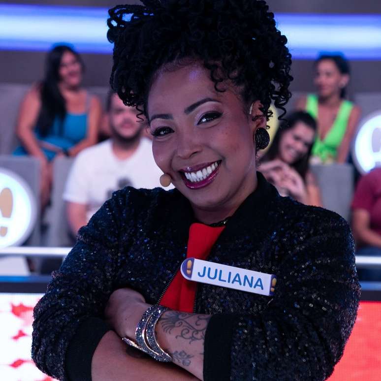 Juliana Oliveira, ex-produtora do SBT, no Acerte ou Caia