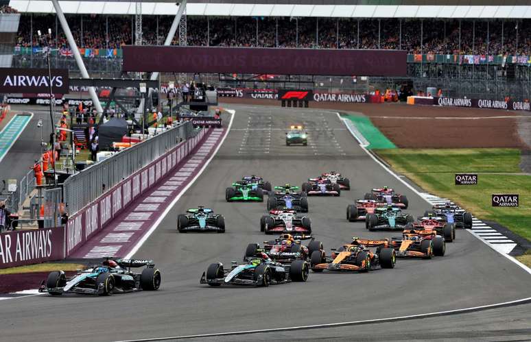 Largada do GP da Inglaterra em 2024