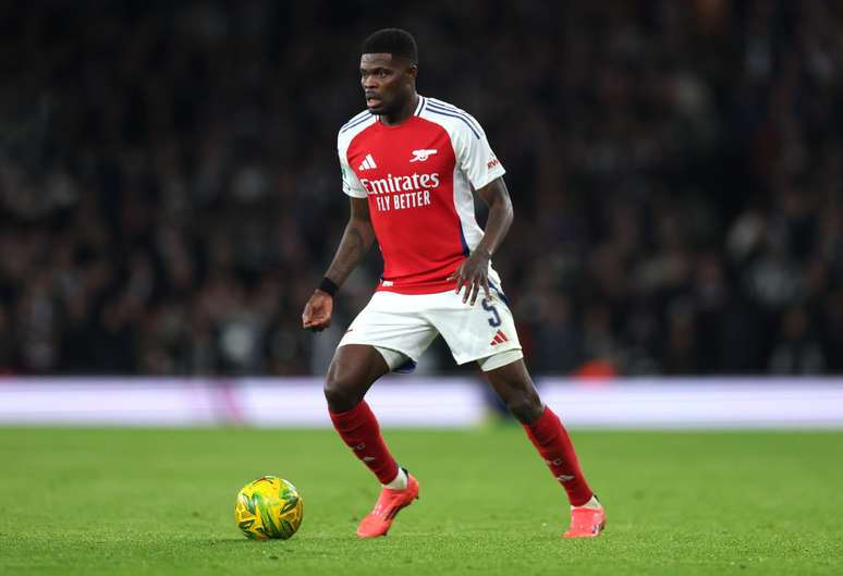 Partey em partida do Arsenal 