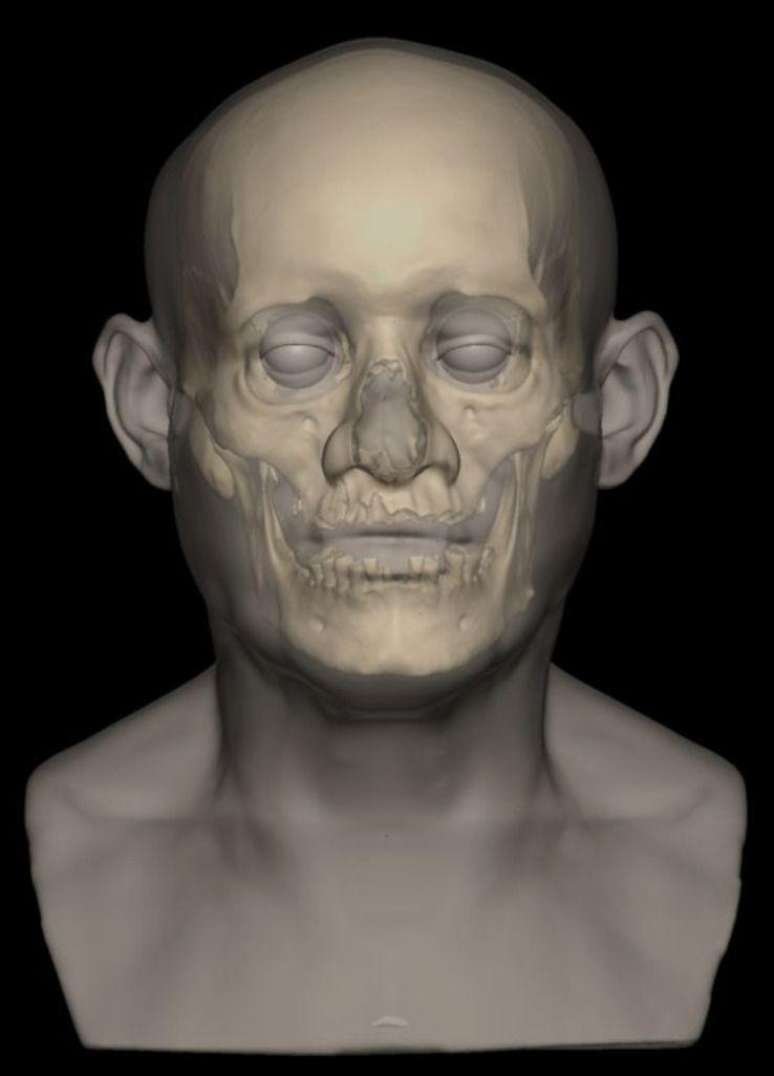 A reconstrução 3D do rosto do homem de Nuwayrat permite conhecer melhor algumas das características físicas dele
