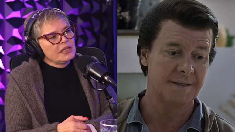 Cintia Abravanel e Rodrigo Faro como Silvio Santos