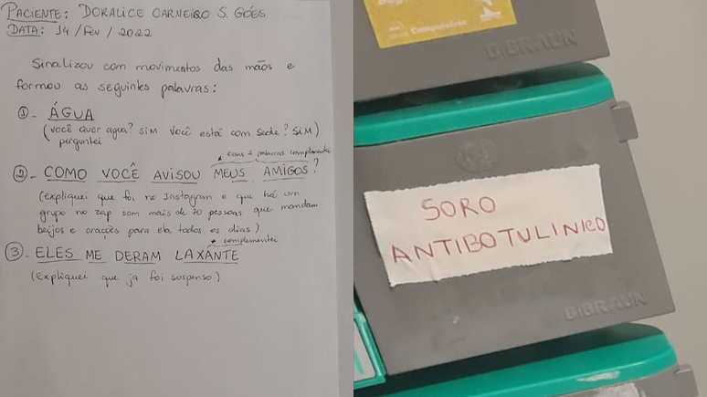 Doralice sobreviveu ao botulismo após dez meses internada