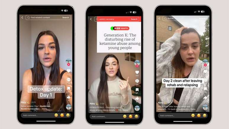 Abbie documenta sua recuperação no TikTok e apoia outros jovens