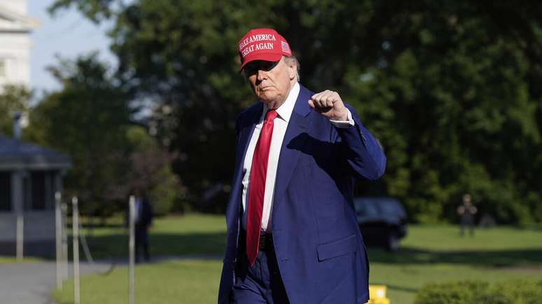 Trump na Casa Branca, em 21/6/25.