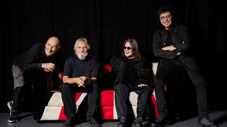 Formação clássica do Blackk Sabbath (da esq. para dir.): Bill Ward, Geezer Butler, Ozzy Osbourne e Tony Iommi