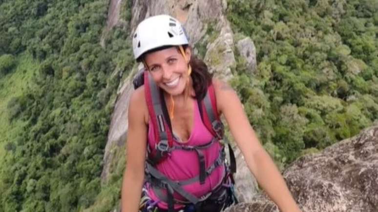 Daiane Marques morreu após sofrer uma queda durante a prática de rapel na Pedra do Elefante