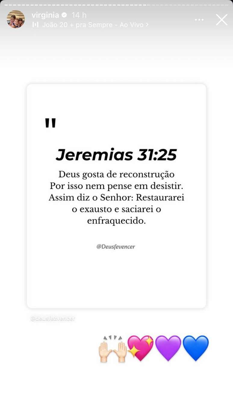 Virginia Fonseca faz post misterioso nas redes sociais e f&atilde;s especulam reconcilia&ccedil;&atilde;o com o cantor Z&eacute; Felipe