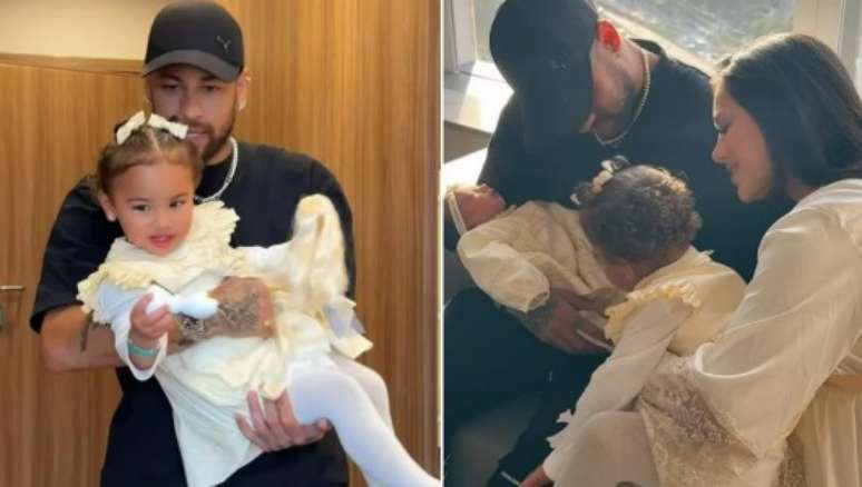 Neymar and Bruna Biancardi shows the first appointment between his daughters Mavie and Mel Neymar and Bruna Biancardi shows the first appointment between his daughters Mavie and Mel