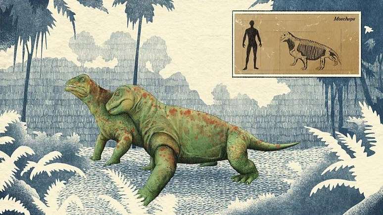 O período Permiano foi repleto de criaturas bizarras, como os Moschops – que pareciam sapos, mas eram do tamanho de bois