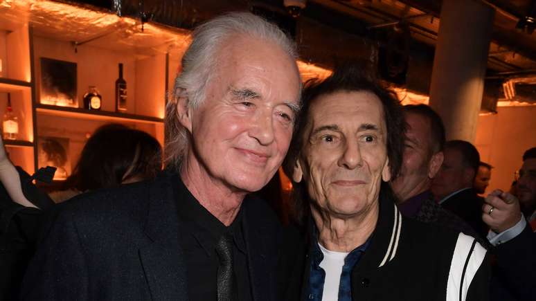 Jimmy Page e Ronnie Wood em 2022 -