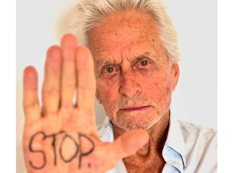Michael Douglas em foto de setembro de 2024