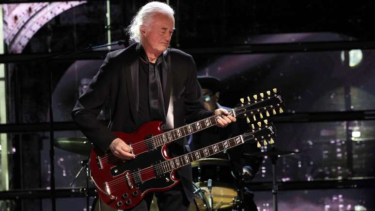 Jimmy Page, do Led Zeppelin, em 2023 -