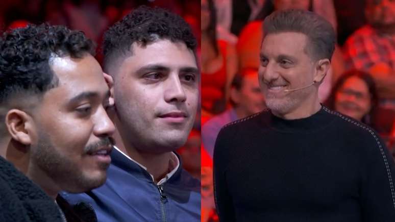 Alexandre, Lucas e Luciano Huck no Doming&atilde;o