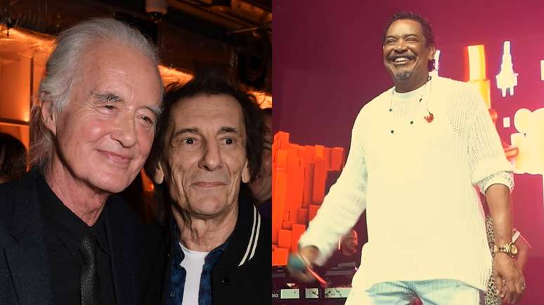 Jimmy Page, Ronnie Wood e Compadre Washington