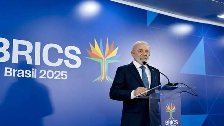 Lula destacou a soberania dos países em coletiva de imprensa após cúpula do Brics no Rio de Janeiro. Em 7 de julho de 2025.