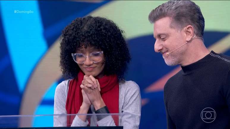 Marcella Catanhede e Luciano Huck no Doming&atilde;o