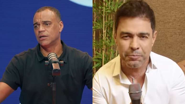Denilson falou de seu primeiroi encontro com Zez&eacute; di Camargo ap&oacute;s come&ccedil;ar a namorar sua irm&atilde;