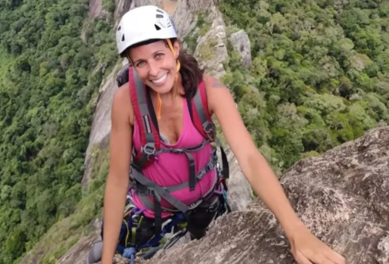 A funcionária pública Daiane Marques, de 36 anos, morreu ao cair de uma altura de quase 100 metros enquanto praticava rapel na Pedra do Elefante, no município de Andradas (MG)