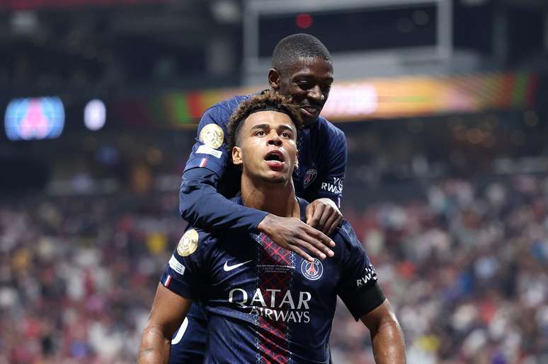 Demb&eacute;l&eacute;&nbsp; e Dou&eacute; s&atilde;o estrelas do Paris Saint-Germain &ndash; Divulga&ccedil;&atilde;o/ PSG