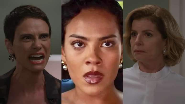 Celina (Malu Galli), Fátima (Bella Campos) e Odete (Debora Bloch) de Vale Tudo
