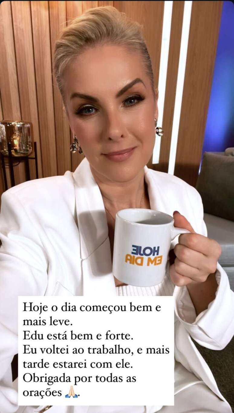 Ana Hickmann atualiza fãs sobre o estado de saúde de Edu Guedes
