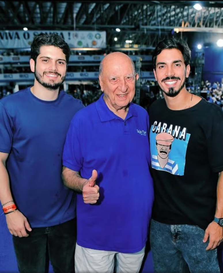  João Drummond, seu pai e Gabriel David