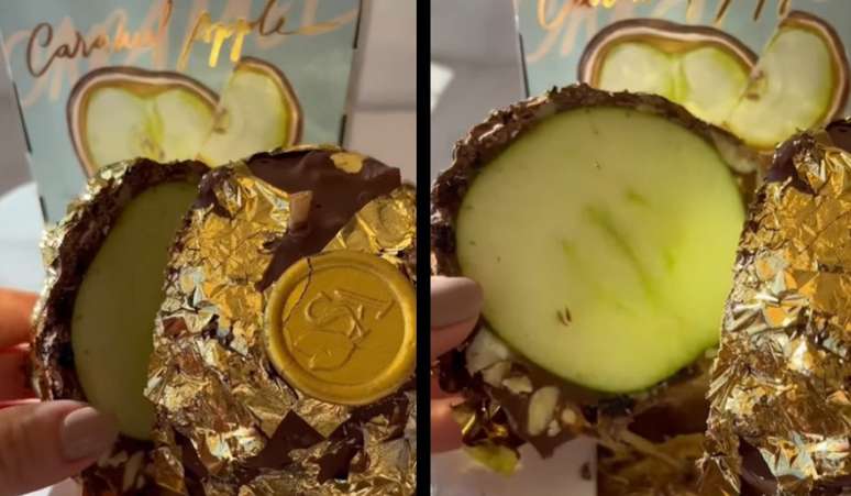 Apple of Love gains the version for ostentation with 24k gold leaves; Discover the value