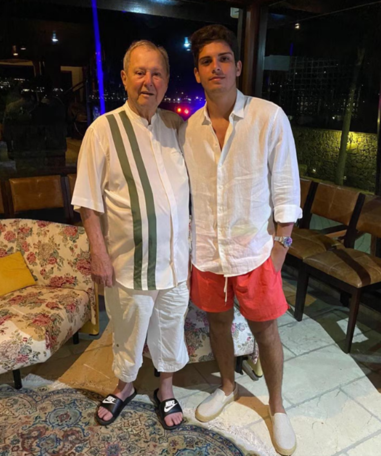 João Drummond com seu pai