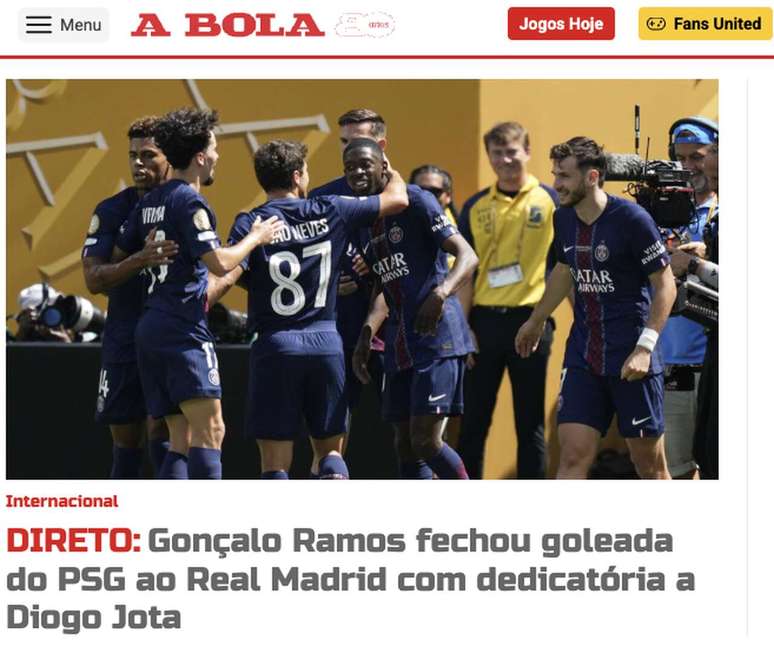 The ball, from Portugal, enhances the tribute from Portuguese Ramos to Diogo Jota - The ball, from Portugal, enhances the tribute from Portuguese Ramos to Diogo Jota -