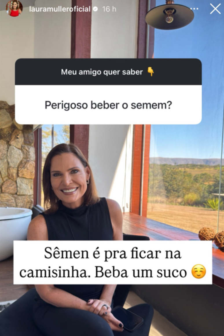 Laura Muller esclareceu d&uacute;vida na web (Reprodu&ccedil;&atilde;o/Instagram)